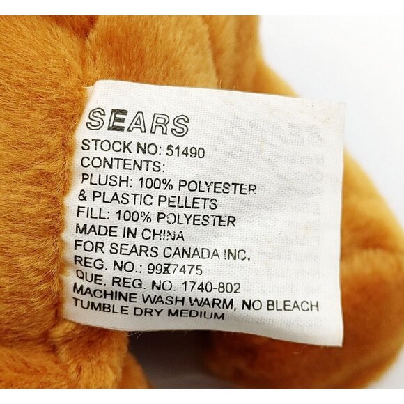 SEARS Twinkles Reindeer 8" Beanbag Plush Vintage 1999 Light Up Nose NOT Working - Picture 4 of 5